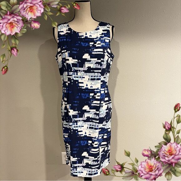 Mario Serrani Italy-Women's Stretch Sheath Dress-Sleeveless - Picture 1 of 14